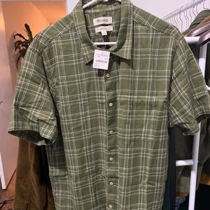 NWT Madewell Perfect Short Sleeve Shirt L